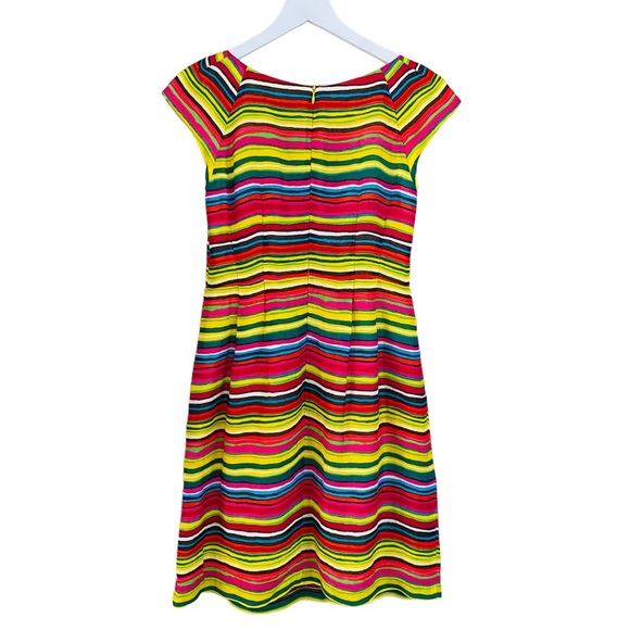 Nanette Lepore Mamacita Linen & Silk Blend Frock Beaded Shift Dress Size 0 - Picture 5 of 7